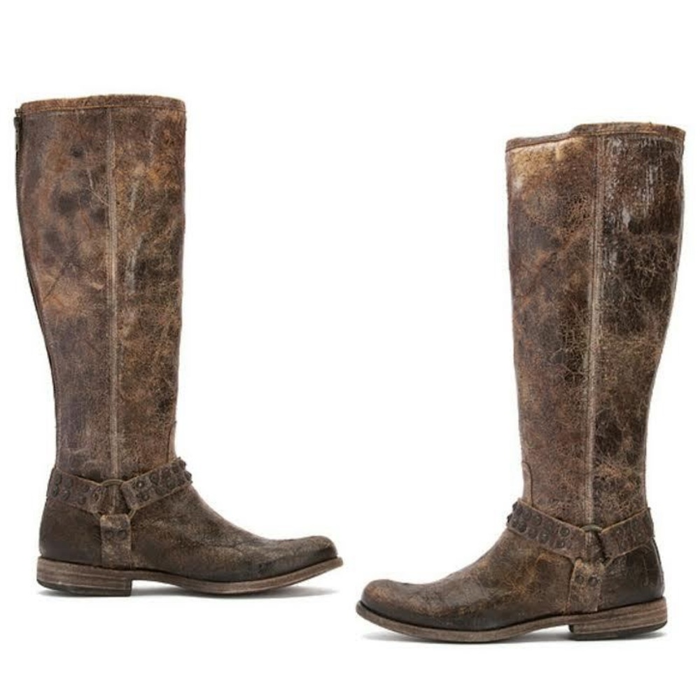 Frye Brown Heeled Boots